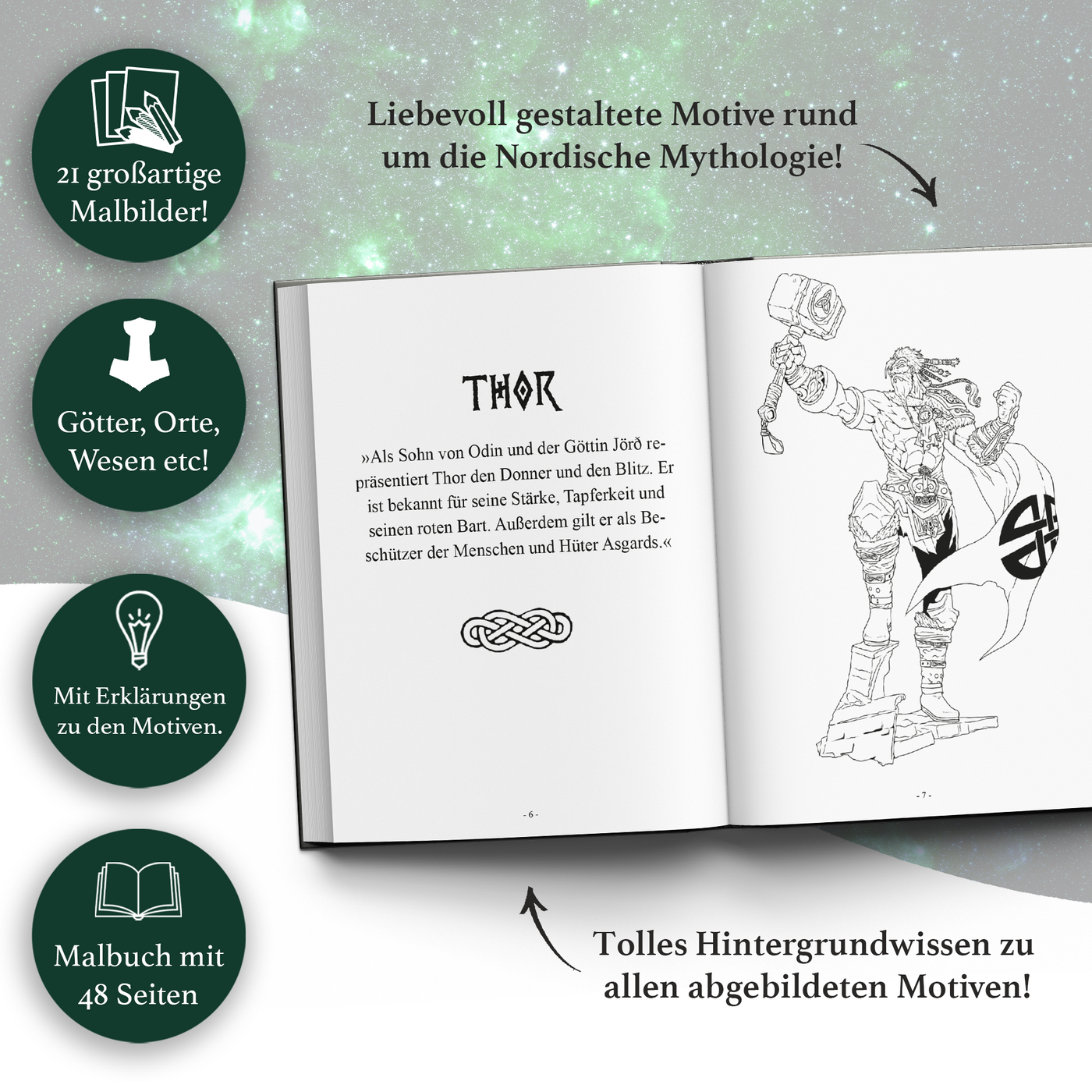 Das Malbuch der Nordischen Sagen - Band 2